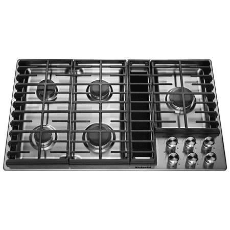 KitchenAid - 36" Gas Cooktop - Stainless Steel