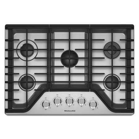 KitchenAid - 30" Built-In Gas Cooktop - Stainless Steel