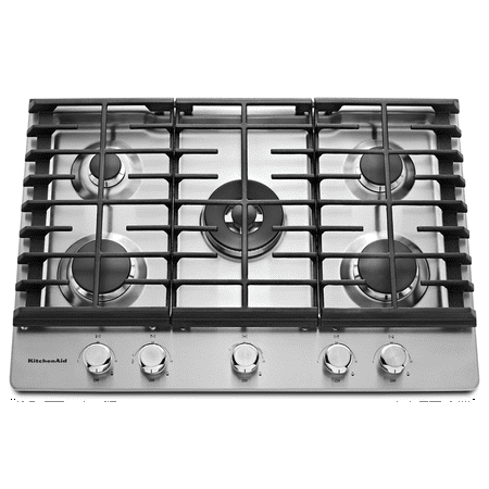 KitchenAid - 30" Built-In Gas Cooktop - Stainless Steel