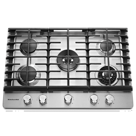 KitchenAid - 30" Built-In Gas Cooktop - Stainless Steel