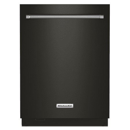 KitchenAid - Top Control Built-In Dishwasher with Stainless Steel Tub, FreeFlex Third Rack, 44dBA - Black Stainless Steel