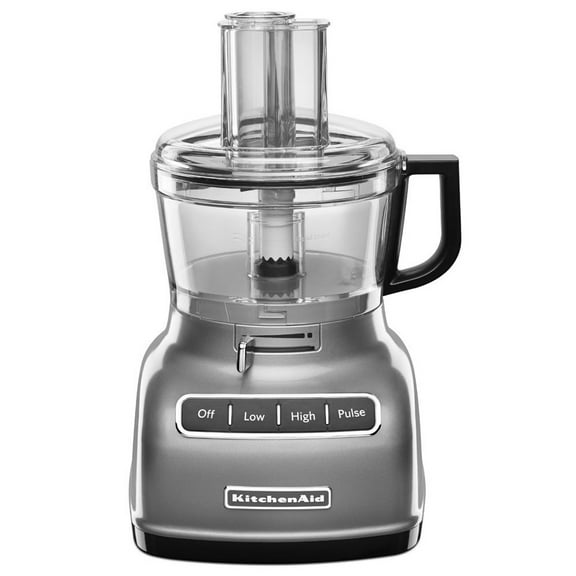 Restored KITCHENAID KFP0722CU 7-CUP FOOD PROCESSOR With EXACT SLICE SYTEM CONTOUR SILVER (Refurbished)