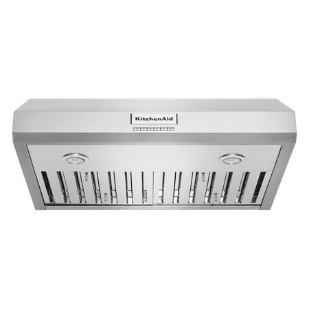 KitchenAid - 30" 585 CFM Motor Class Commercial-Style Under-Cabinet Range Hood System - Stainless steel