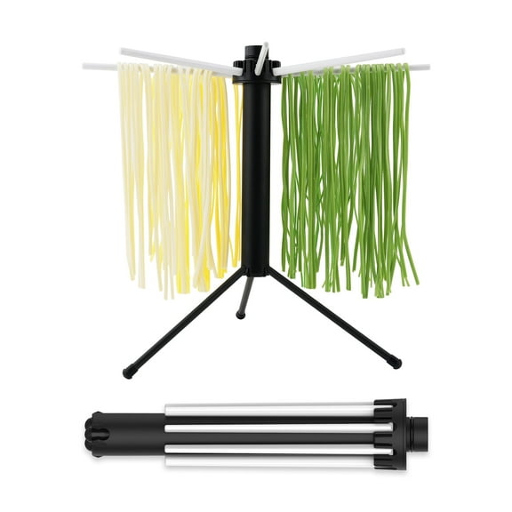KITCHENDAO Collapsible Pasta Rack - Rotating Arms, Detachable & Space-Saving, Holds 5lbs