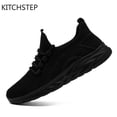 thumbnail image 1 of KITCHSTEP Unisex Lightweight Tennis Sneakers, Breathable Slip On Walking Shoes with EVA Outsole for Gym Casual, 1 of 4