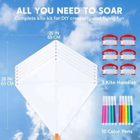 KITE KIT, DIY decorate your kite. Diamond 6-Pack Package