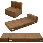 KITEBTUY Folding Sofa Bed - Floor Mattress, Folding Sofa Futon Bed, Folding Mattress Floor Bed Folding Sofa Tri-Fold Mattress for Game Room, Living Room