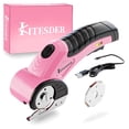 thumbnail image 1 of KITSEDER 4V Cordless Electric Scissors with 2 Blades, Safety Lock & LED Light, Powerful Cutting for Cardboard, Plastic, Leather, Fabric, 1 of 5