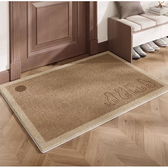 MatEssenz Small Rug, 2x3 ft Kitchen Woven Rug, Washable Non Slip Door Rug for Entryway