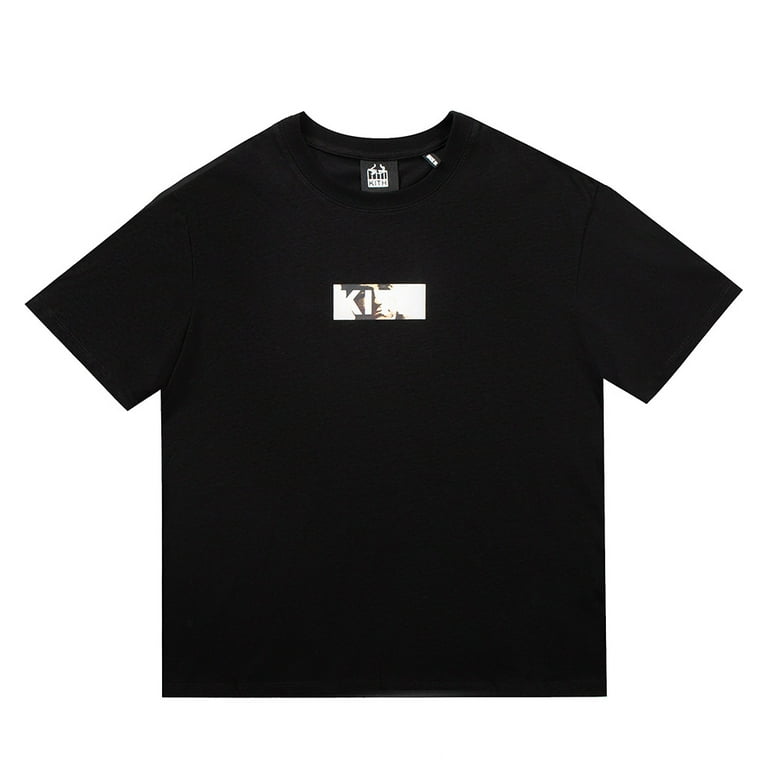 KITH x The Godfather Collaboration Box Logo Print Loose Round Neck Unisex Couple s T Shirt Walmart