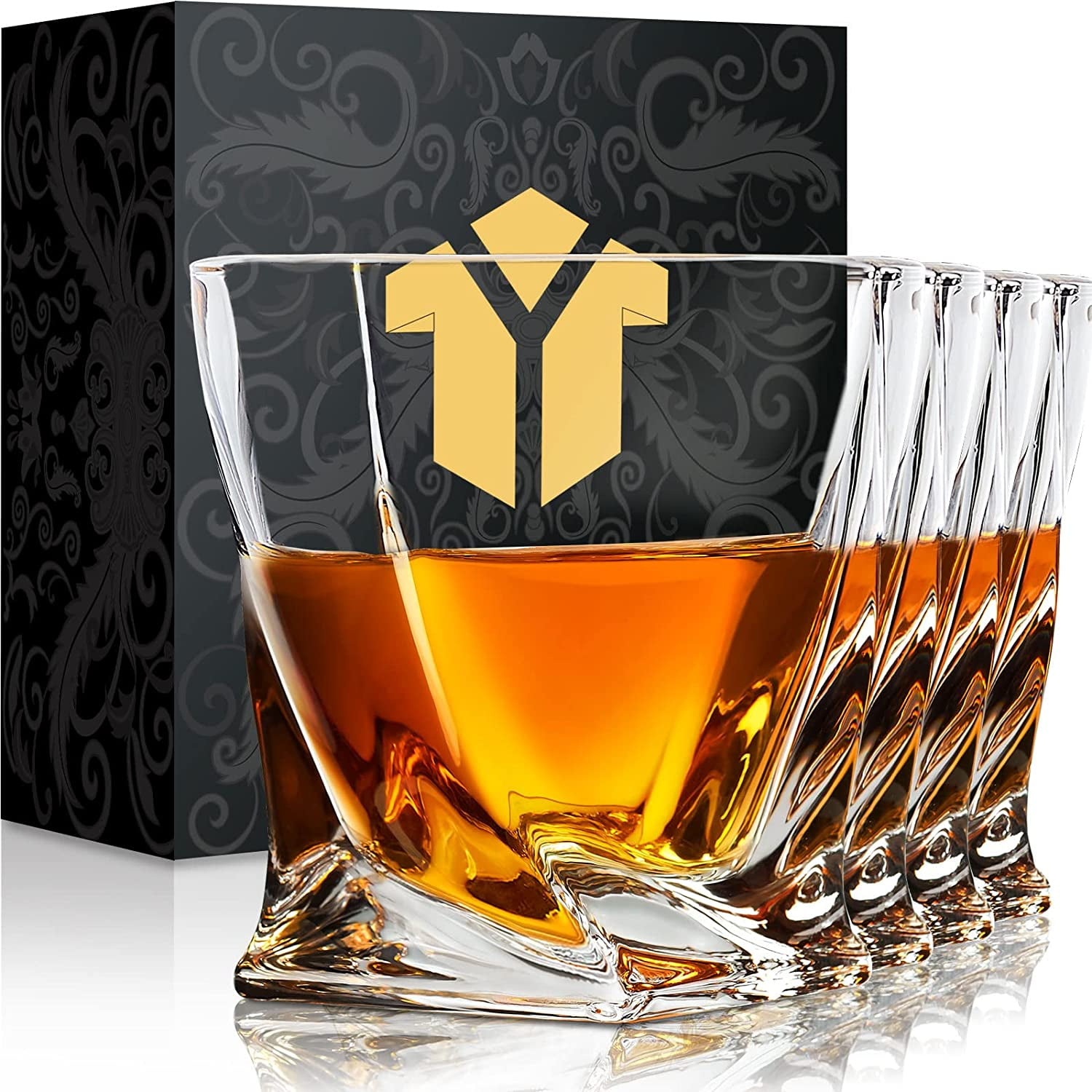 Creative Whisky Glasses, Thick Bottom Old Fashioned Rock Drinking