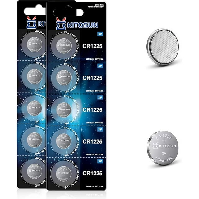 KITOSUN CR1225 3V Lithium Coin Battery 3 Volt CR 1225 Lithium Cell