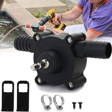 KITPIPI, Black, Electric, Hand Drill Pump Self Priming Water Transfer Pump, 30 - 40L Per Minute