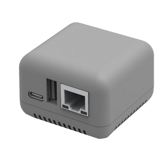 KITPIPI Network Usb2.0 Print Server Adapter 10 A6u8 (wifi Version) Gray U4W3