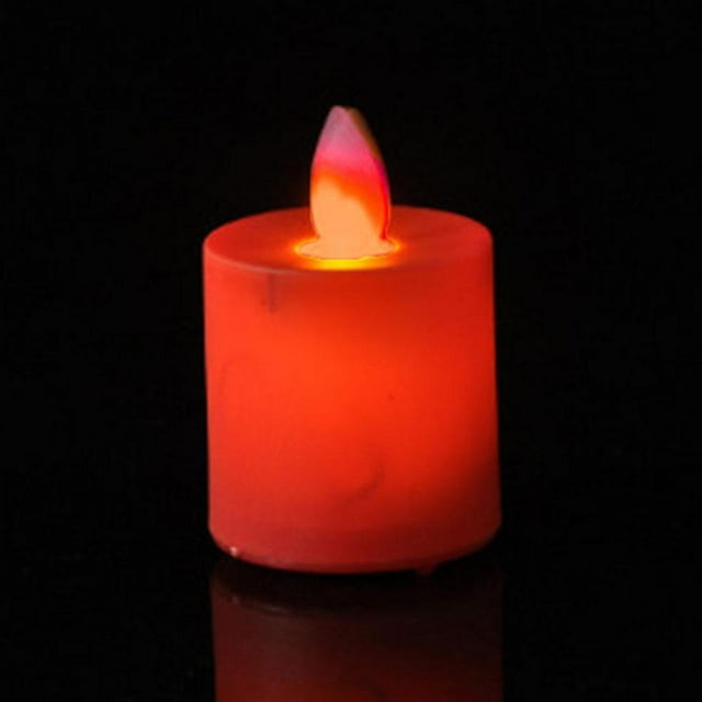 KITPIPI Rechargeable Tea Light Moving Flicker Flameless Led with Timer