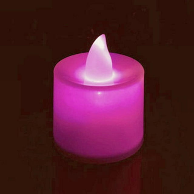 KITPIPI Rechargeable Tea Light Moving Flicker Flameless Led with Timer