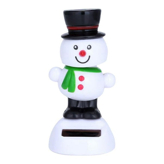 KITPIPI Solar Dancing Toy Christmas Ornament Cute Figure Bobble Head Toy Dancing Swinging Animated Dancer Toy for Car,Home Desk Christmas Tree Snowman Santa Claus Elk Swing Toy Decoration Z4Q1
