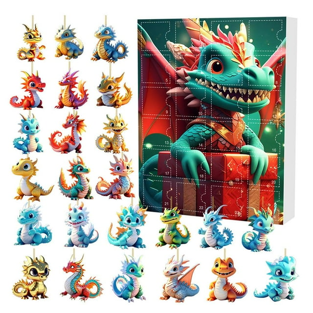KITPIPIVOPPV 2024 Christmas Countdown Calendar Blind Box 24 Days
