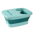 KITPIPIVOPPV Folding Massage Foot Wash Basin Foot Bath Bucket Home