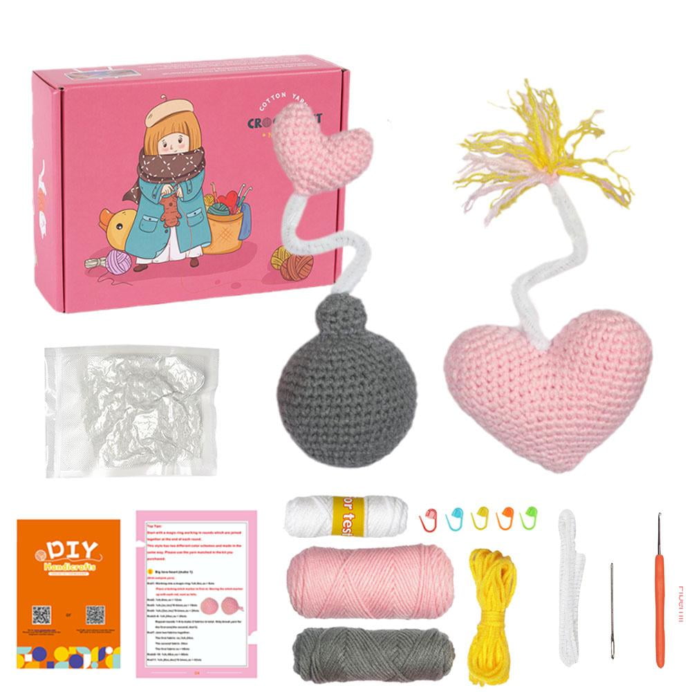 KITPIPIVOPPV Non Finished Diy Handmade Materials Pack Wool Crochet Deer