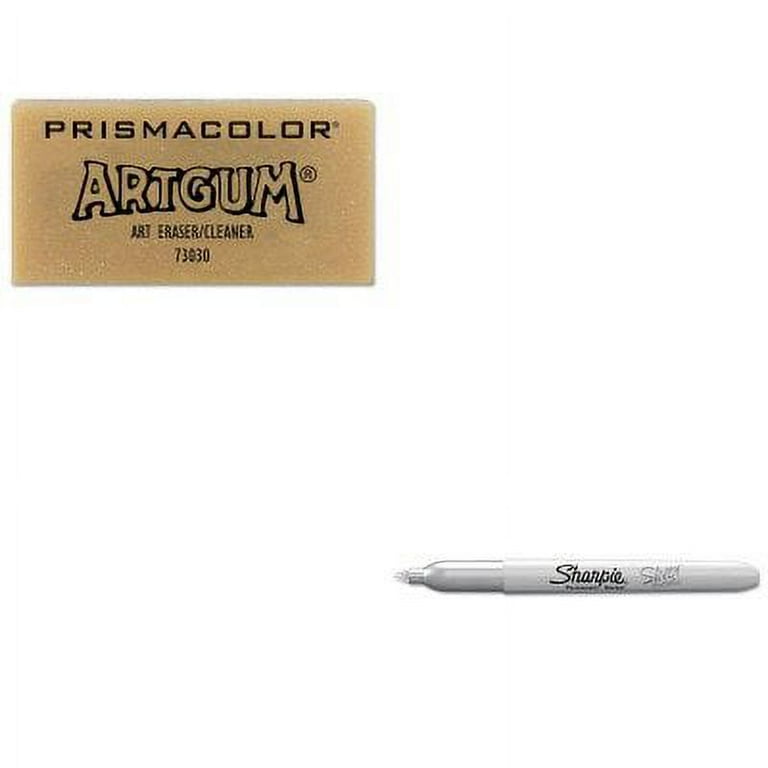 KITSAN39109PPSAN73030 Value Kit Prismacolor ARTGUM Non Abrasive Eraser SAN73030 and Sharpie Metallic Permanent Marker SAN39109PP
