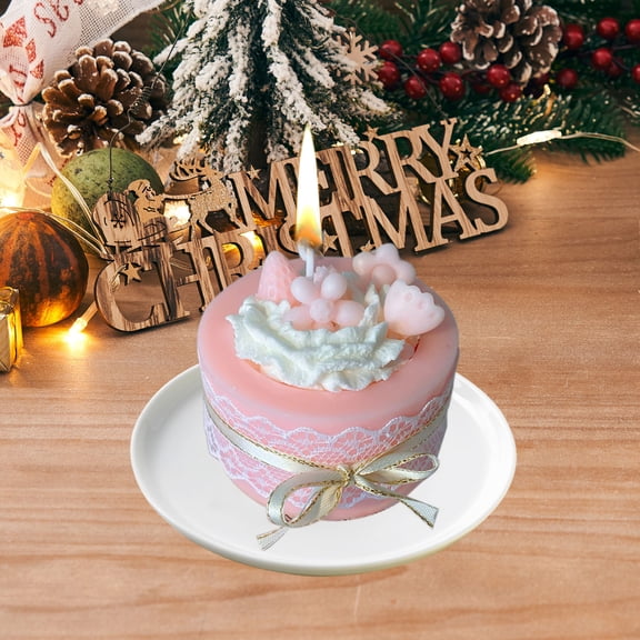 KITTEHIGM Aromatherapy Candle Round Cake Soy Wax Scented Candle Cupcake Design Holiday Gift Ornament Birthday Decoration Home Aromatherapy for Living Room and Bedroom