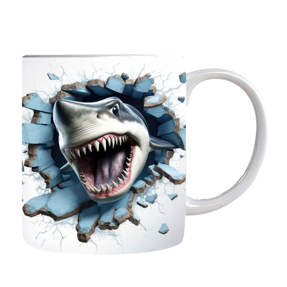 KITTEHIGM Ceramic Coffee Mug Tea Water Cup Classic Design Microwave and Dishwasher Safe for Daily Use