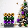 thumbnail image 1 of KITTEHIGM Christmas Ornaments Set 24 Plastic Ball Hanging Ornaments Shatterproof Xmas Tree Decorations for Indoor Outdoor Party Tabletop Festive Display, 1 of 6