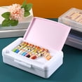thumbnail image 1 of KITTEHIGM Double Pencil Case Desktop Organizer Thickened Large Capacity Brush Box, Stationery Storage Box for Students with Dual Compartments, 1 of 6