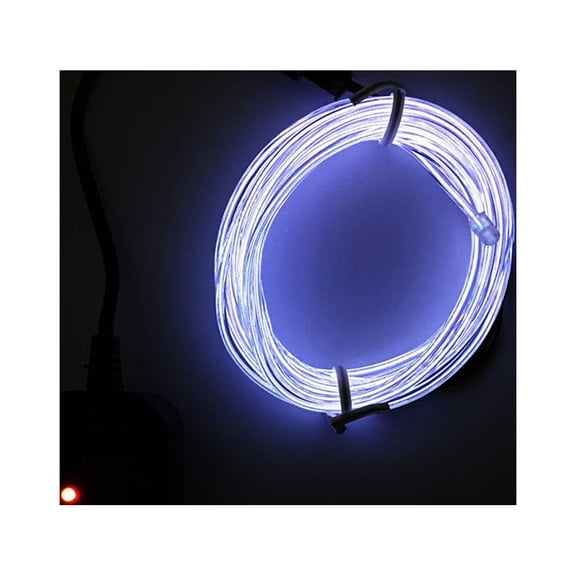 KITTEHIGM EL Wire String 5M Flexible Neon Rope Light USB Powered Electroluminescent Glow Strip For DIY Car Decoration Party Home