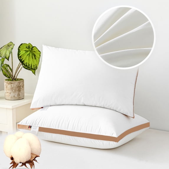 KITTEHIGM Extra Thick High Loft Neck Support Pillow Insert, Ergonomic Memory Foam Core for Home Dormitory, Soft Comfortable Bed Pillow for Side and Back Sleepers