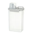 thumbnail image 1 of KITTEHIGM Food Storage Containers Large Clear Plastic Airtight Sealed Canisters for Rice Grains Cereal Pasta Kitchen Pantry Organization Stackable, 1 of 4