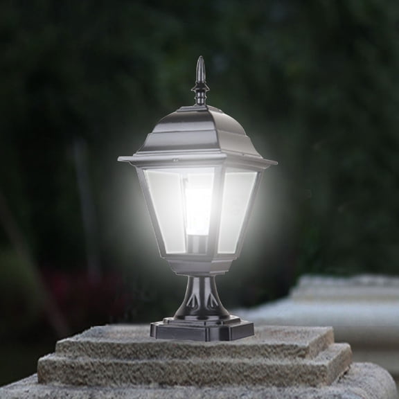 KITTEHIGM Garden Lamp Post Outdoor Post Light Traditional Modern Pillar Lamp, Column Light Fixture for way Table Patio, Durable Weather Resistant Design