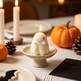 thumbnail image 1 of KITTEHIGM Halloween Ghost Scented Soy Wax Candle White Spooky Decor, Perfect for Party Table Centerpiece Thanksgiving Fall, 1 of 6