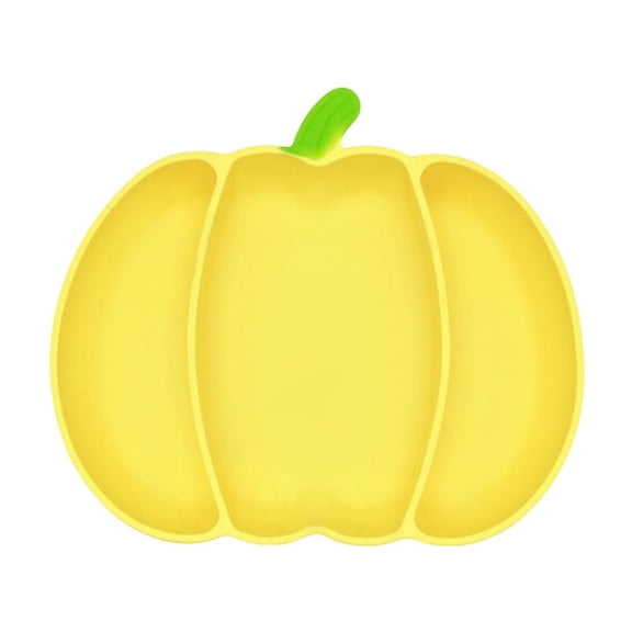 KITTEHIGM Halloween Halloween Pumpkin Large Suction Cup Food Container with Integrated Compartments for Kids Tableware Party Decoration and Storage Organizer