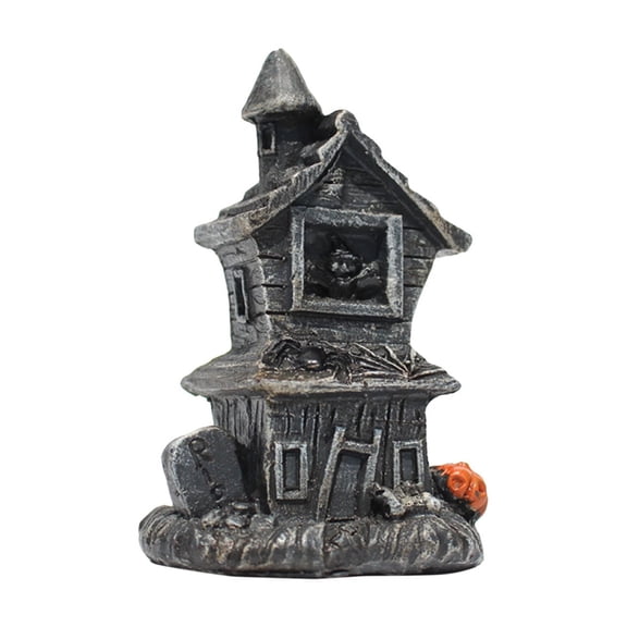 KITTEHIGM Halloween Skull With Light, Spooky Home Decoration for Table Shelf Porch Display, Lighted Skull Ornament for Haunted Holiday Room Decor
