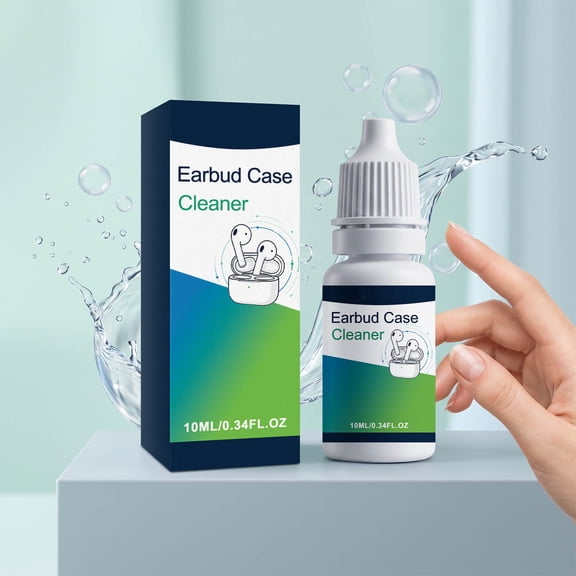 KITTEHIGM In-Ear Headphone Charging Case Cleaner 10ML Liquid Cleaning Tool for Earbuds AirPods Wireless Earphones Remove Dust Oil