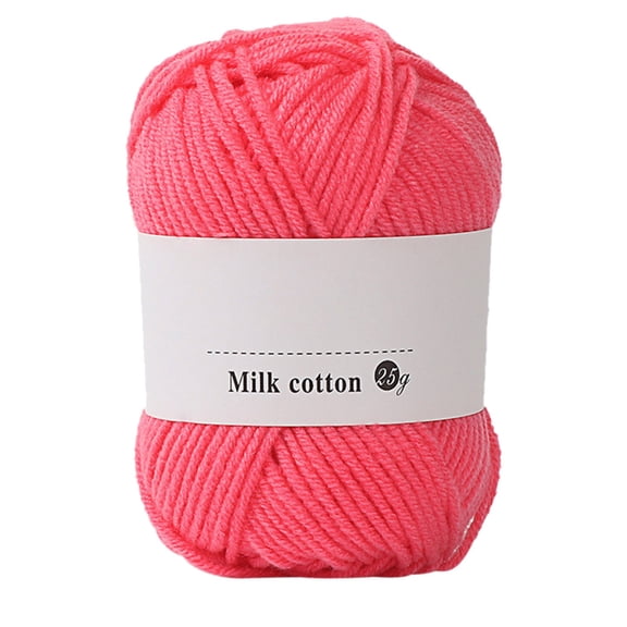 KITTEHIGM Knitting Crochet Yarn 25g Colorful Milk Soft Baby Cotton Wool, Hand Knitting Supplies for Sweaters, Scarves, and DIY Craft Projects