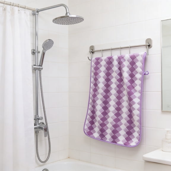 KITTEHIGM Set Bath Towels Corals Fleece Face Towel Double Layered Thickened Soft Super Absorbent Quick Drying Hand Towel for Bathroom Kitchen Home Gym Polyester