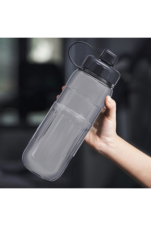 Sports Water Bottle Large Capacity Portable Transparent Plastic Cup Drop Proof Fitness Hydration Container BPA-Free