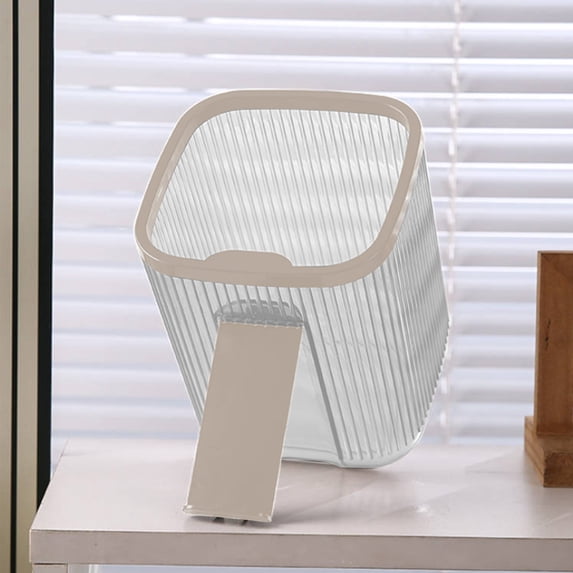KITTEHIGM Trash Can Desktop Trash Can Mini Storage Tube Plastic Wastebasket for Home Living Room Table Bedroom Bedside Desk Paper and Sundries Storage Garbage Bin
