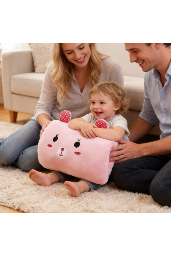 Warm Hand Pillow Shaped Winter Gloves With Soft PAbundant Cushion for Children Kindergarten Cold Weather Outdoor Activities Cozy Hand Warmer Pillow