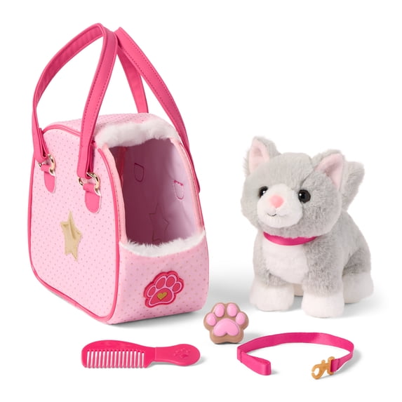 Battat Plush Kitty & Purse w/ Accessories for 3 Years +
