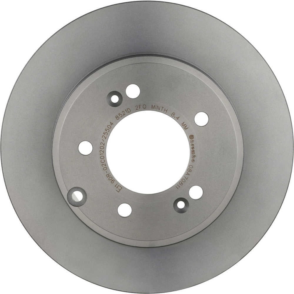 Brembo KT00515 ceramic brake pad and UV coated solid brake disc kit