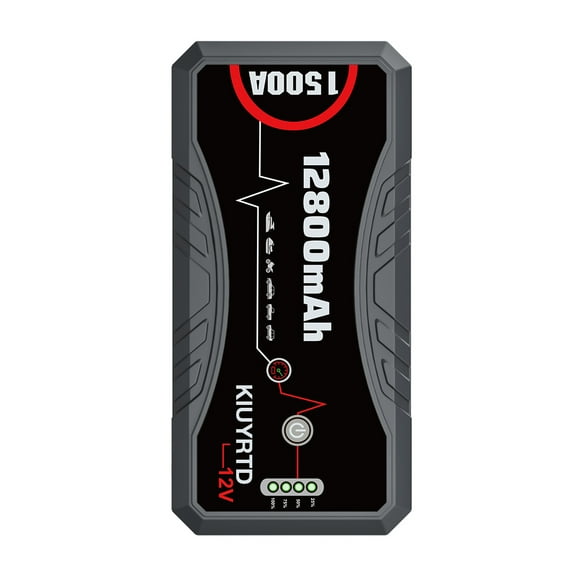 KIUYRTD Portable Car Jump Starter 1000A 12000mAh 12V Car Battery Jump Starter Pack (6.0L Gas/5.0L Diesel) Auto Car Jumper Starter Portable Battery Booster with LED Flashlight, Compact Size