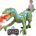 thumbnail image 1 of KIVDIT Remote Control Dinosaur Toys for Boys Kids, Electronic Programmable RC Robot Toy Walking Roaring Spray Dinosaur Gift for Birthday Christmas for 3-8 Kids, 1 of 8