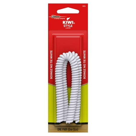KIWI Boingz-No-Tie-Laces White 1 pair