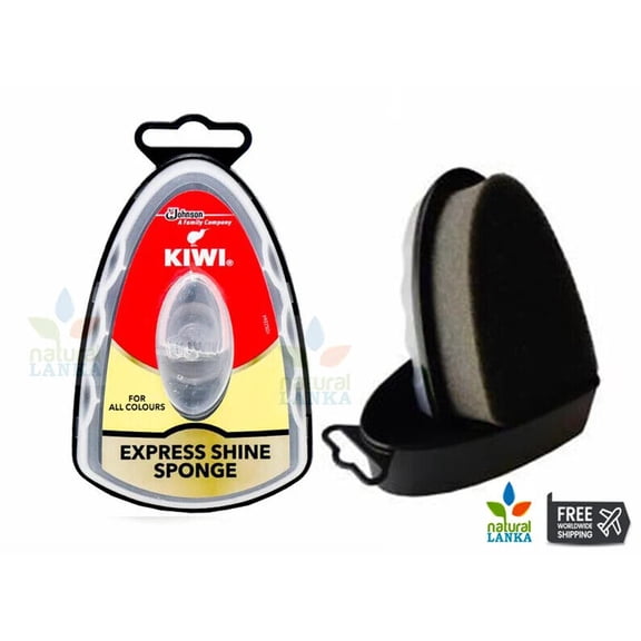 Kiwi Express Shoe Shine Sponge, Neutral - 1 Piece