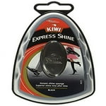 KIWI Black Rectangular Shoe Shine Sponge - Express Shine, 51.0mm (H) x 76.0mm (L) x 51.0mm (W), Quick and Easy Application, 1 Count