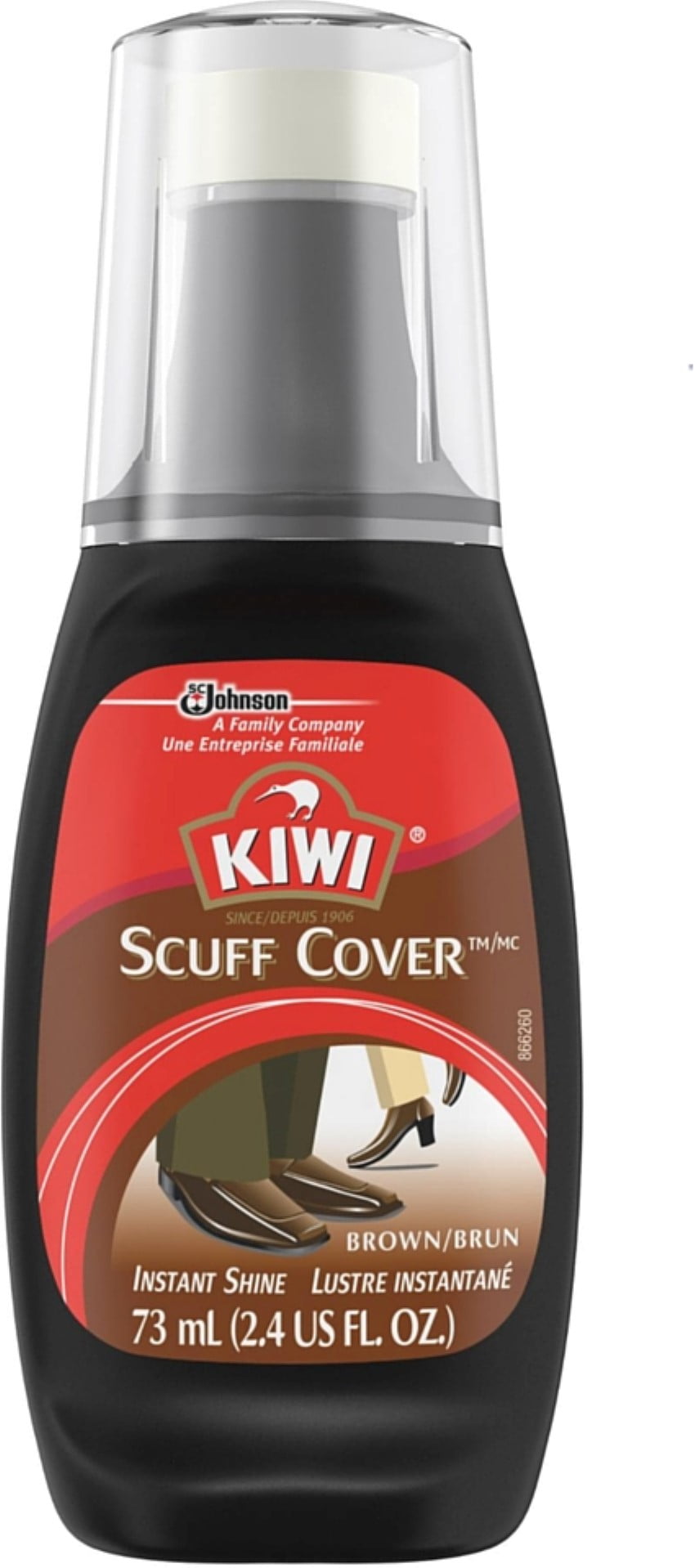 KIWI Scuff Cover White Bottle, 2.4 Fl Oz (Pack of 1)